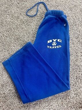 Y2K Kids Blue soccer Fleece Sweatpants